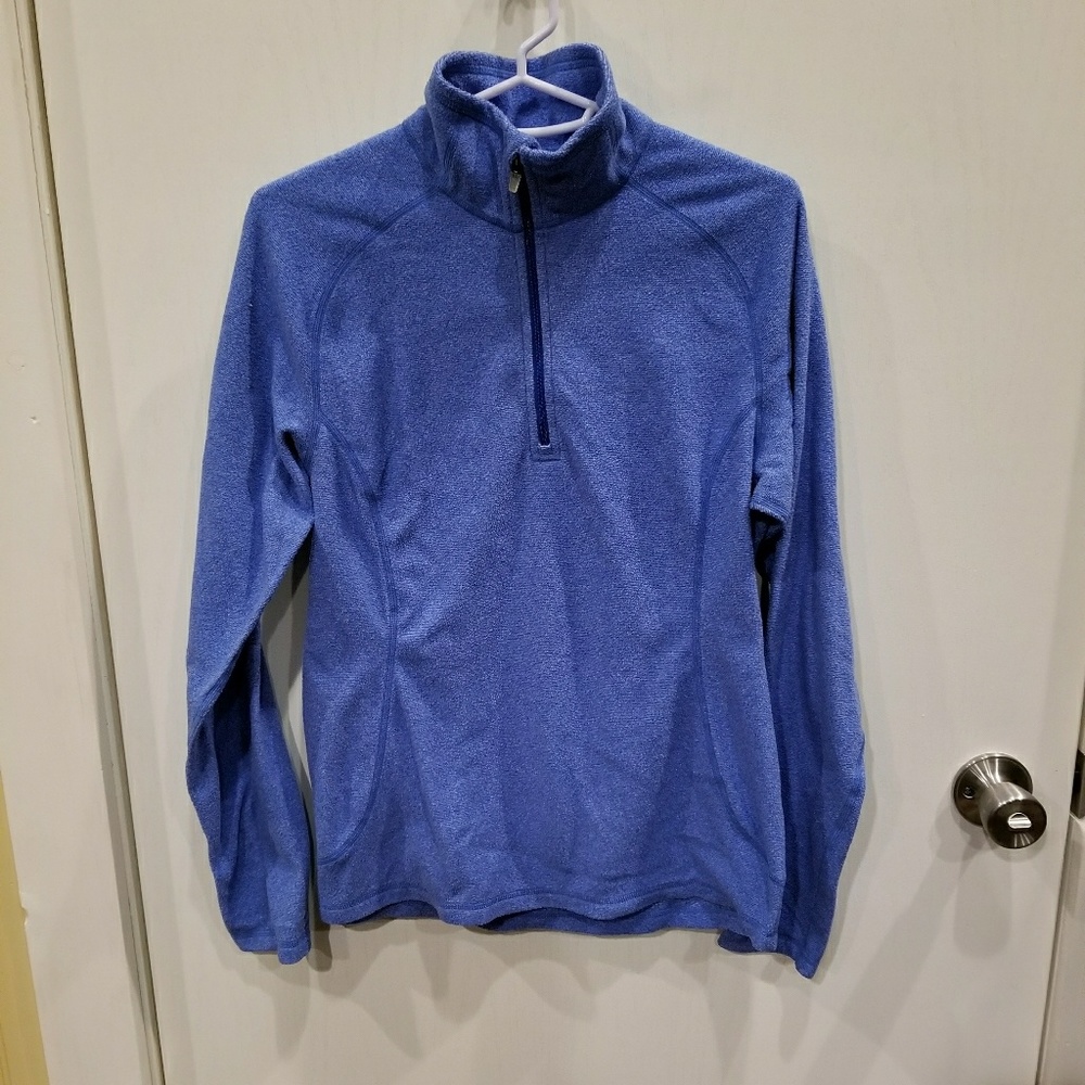 Fleece pull over zip up